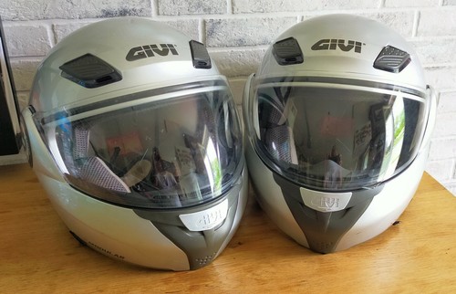 GIVI COPPIA CASCHI MODULARI HPS X.08 ARGENTO TAGLIA S | eBay