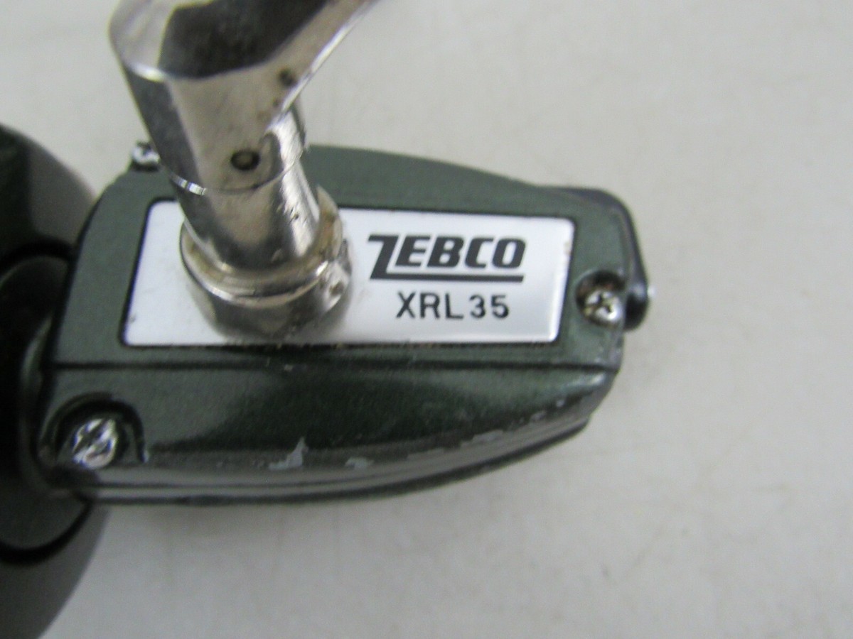 Moulinet Toupie Zebco XRL 35 Vintage - Vert Armée, Fabriqué Au Japon - Années 80