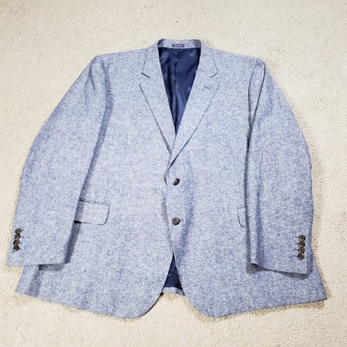 Stafford Mens Linen Blend Blazer 54R Sport Coat Jacket Business Regencycore