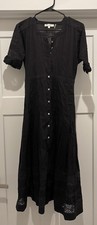 Love Shack Fancy Edie cotton inset lace maxi dress - Black, Small