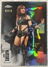 Kairi Sane Black Refractor /10 Topps WWE 2020 Chrome 