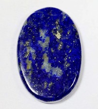 35 Ct 5X21X31 mm Natural Blue Lapis Lazuli Oval Cabochon Gemstone KM-370
