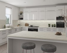 Natural Marble Laminate Worktop, Splashback & Upstands Available in 3m/ 4m