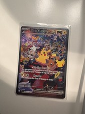 Pikachu (Night) 30th Anniversary Pokemon Card Mint 150/128