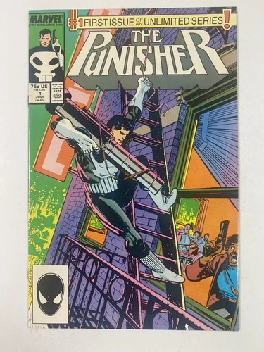 Vintage 1987 Punisher #1 NM ongoing series Marvel Comics Copper Age Direct Ed