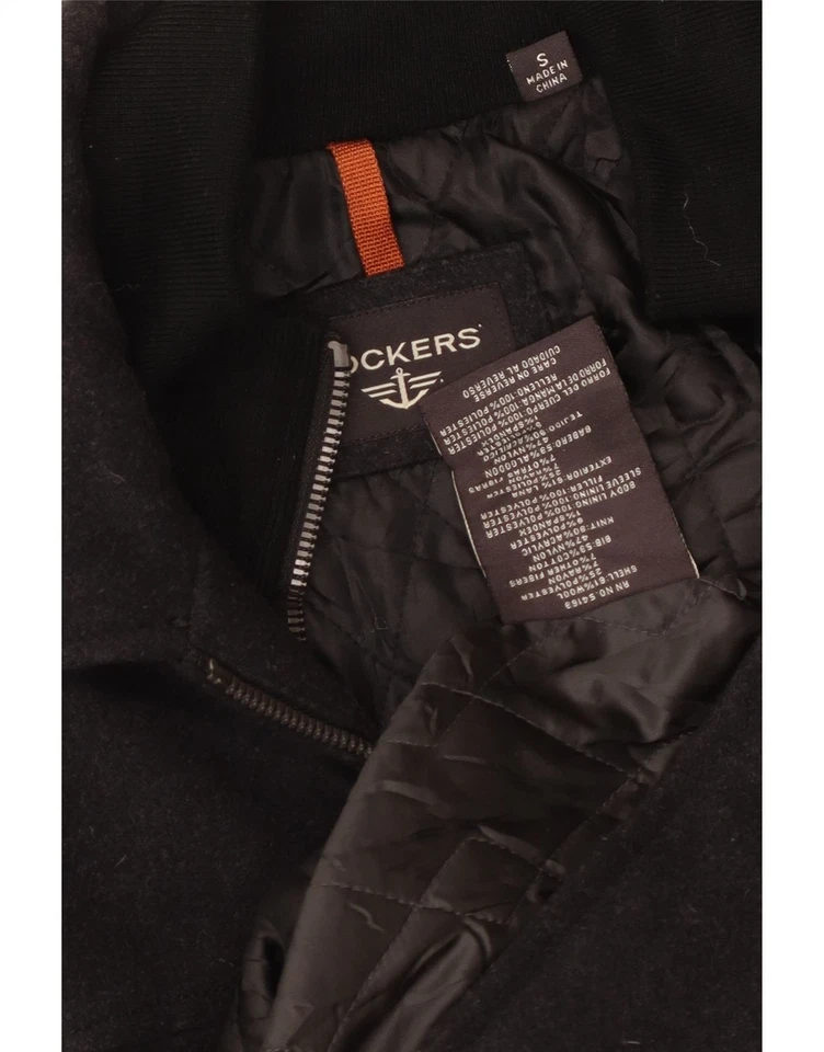 DOCKERS Mens Bomber Jacket UK 36 Small Grey Wool CL02 - Image 3 of 3