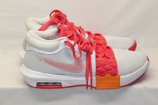 Nike LeBron Witness 8 Basketball Shoes Men's 11.5 White Pink Orange FB2239-104 Q