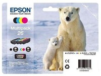 Original Epson 26 Multipack Tintenpatronen - C13T26164010 - MHD2025+ - Mwst