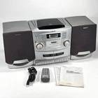Sony CFD-ZW755 CD Radio Cassette-Corder Dual Tape Stereo w/ Remote and Manual