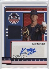 2023 USA Baseball Stars & Stripes Materials Kash Mayfield (Blue Ink) Auto 14ij