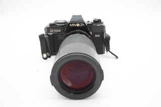 Minolta X 700 SLR Film Camera Working w/ Minolta MD 75 200mm F/4.5 Lens