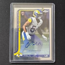 🎮MA 2025 TOPPS CHROME FOOTBALL AUTO RC CHRIS PAUL JR.