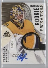2023 SP Game Used Rookie Sweaters Inked 16/25 Yaroslav Askarov Patch Auto 1b2x