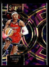 2024 Panini Select WNBA 106 Brittney Sykes Wash Mystics Purple Ice Prizm 098/149