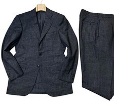 Sartorio Napoli by Kiton Super 110's Wool Suit 46 EU / 36 US Dark Grey Check