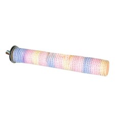Compact Wooden Bird Stand with Colorful Cotton Rope for Parrot Claw Grinding
