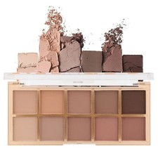 10 Colors Nude Pink Matte Eyeshadow Palette,Neutral Nude Eye Shadow Palette,L...