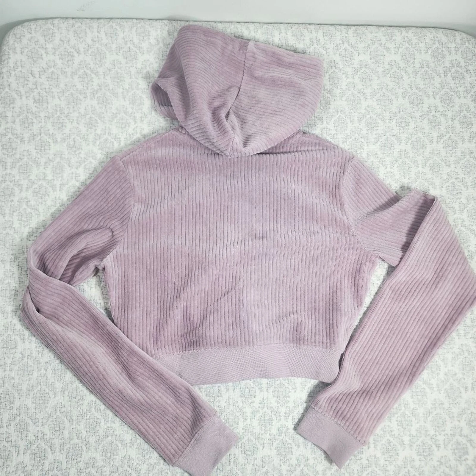 VETEMENTS Felpa con cappuccio e zip EMPYRE Amelia ZF viola taglia media