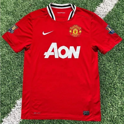 Maillot domicile Nike Manchester United 2011/12 Young #18 PL Champs homme petit - Photo 1/4