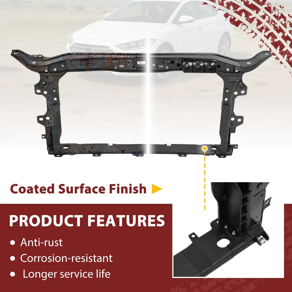 适合 2017 - 2018 现代伊兰特前散热器支撑组件 #64101F2000 — 第 3/4 张图片