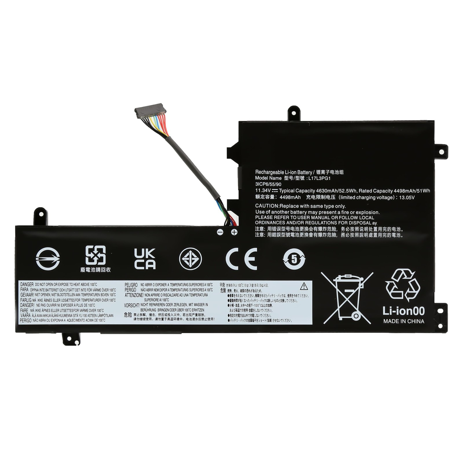 Batteria Lenovo Legion Y530-15ICH Y545-PG0 L17L3PG1 Ricambio Affidabile