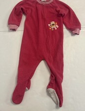 Pajamas One Piece Sleeper Pink 12M Vintage Precious Creations