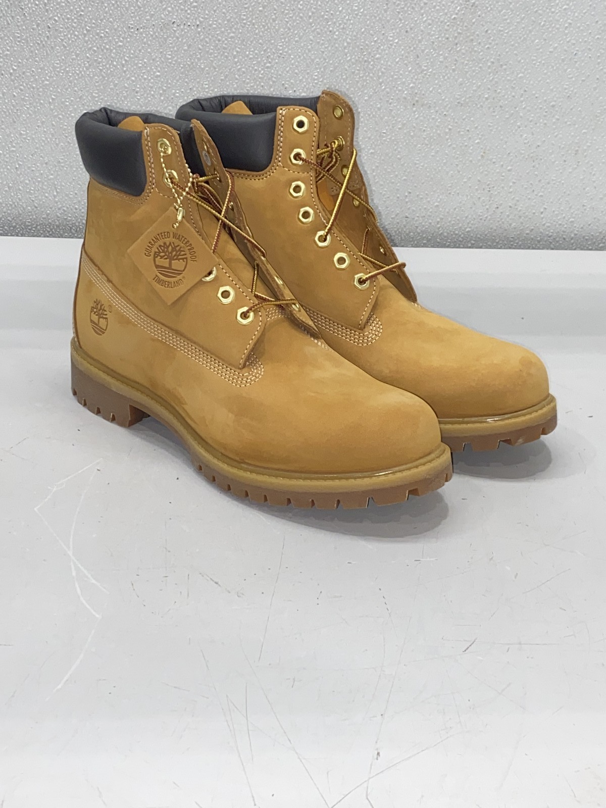 Timberland Men's Premium 6-inch Waterproof Boots Wheat Size 10.5