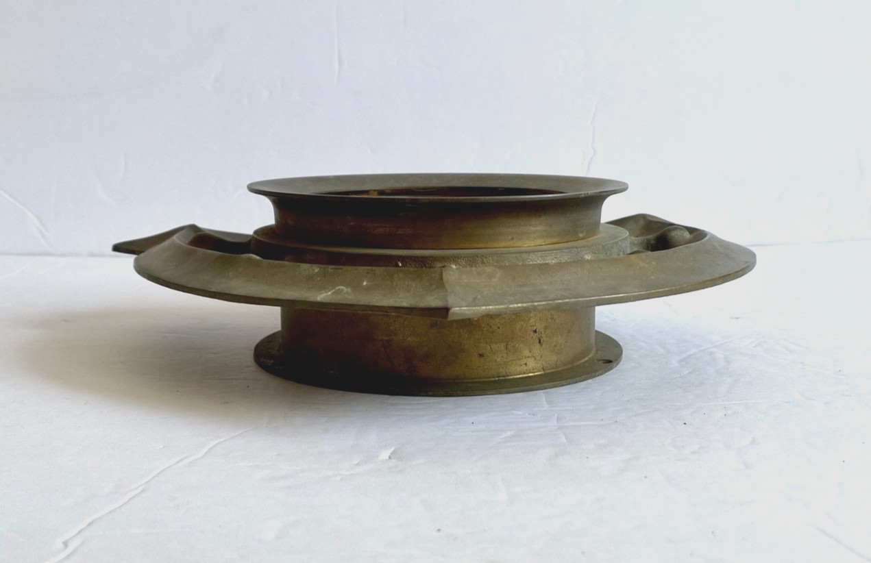 Vintage Brass Nautical Ship's Time Wall Quartz Clock Anchor Marine Ship Boat