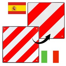 Warntafel für Italien und Spanien Standardgröße 50x50cm 2 in 1 Aluminium