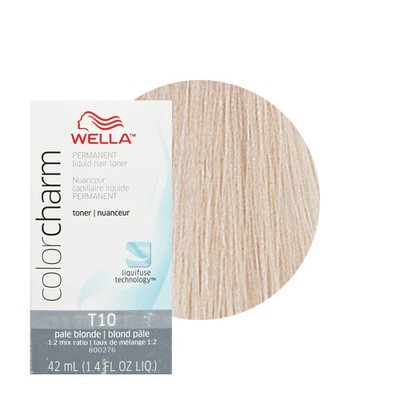 6 packs Wella Color Charm T10 Pale Blonde Hair Toner  1.4oz