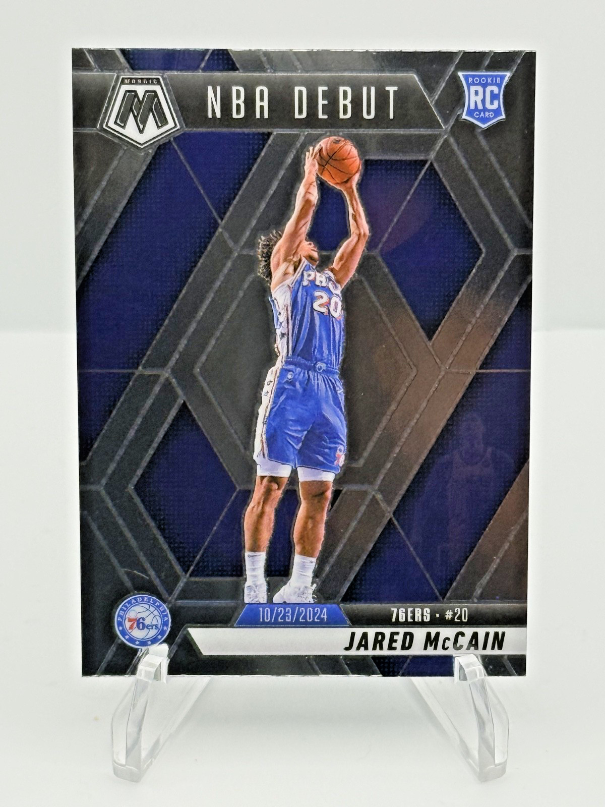 2024-25 Panini Mosaic - Jared McCain NBA Debut #263 (RC) 76ers