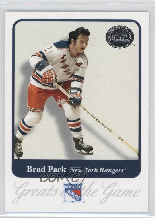 2001-02 Fleer Greats of the Game Brad Park #77 HOF e6j