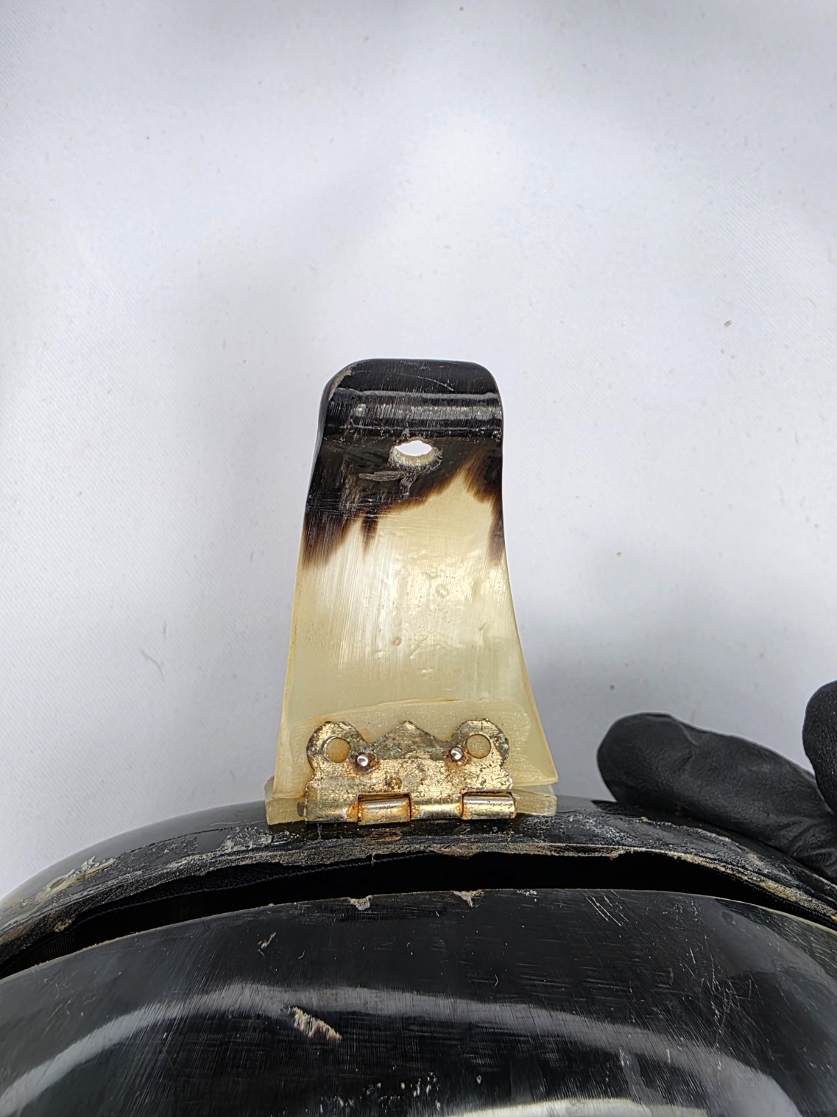 Vintage Tortoise Shell Lucite Hard Shell Purse Co… - image 5