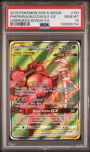 Pheromosa & Buzzwole-GX graded PSA 10 for sale on eBay