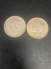 New Listing1923 Silver Peace Dollar Lot of 2