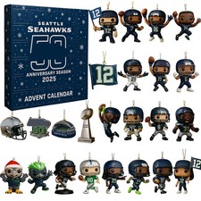 2025 Seattle Seahawk NFL Advent Calendar Toy Xmas Gift 24 x Christmas Countdown