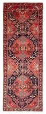 Vintage Hand-knotted Runner Rug 4'1" x 12'11" Traditional Oriental Wool Carpet