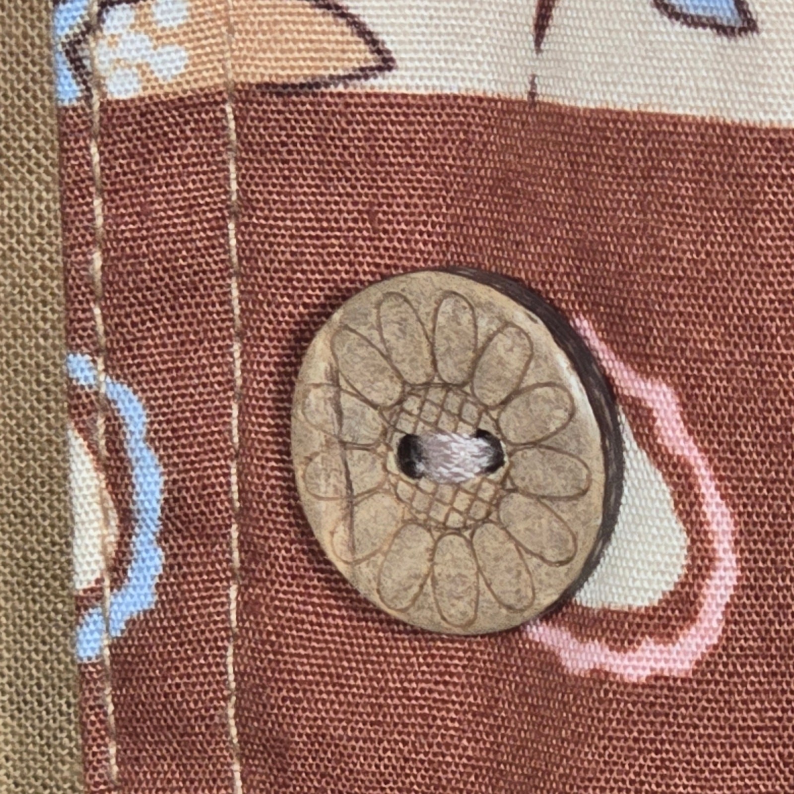 Anne Carson Patchwork Shacket. Large - image 7