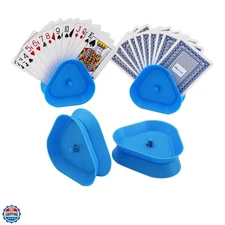 Playing Card Hand Holders - Triangle Shaped Hands-Free Poker Game Card Holder...