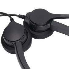 Call Center Headset Adjustable Wired Noise Cancelling Customer Service Heads New
