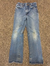 Vintage 70s Wrangler No Fault Jeans Men 28x31 Flare 945 DEN Distressed Faded