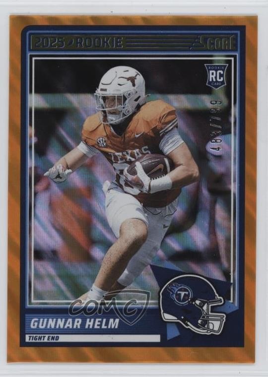 2025 Score Rookies Lava /799 Gunnar Helm #99 RC 13c5