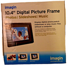 Digital picture frame. 10.4" black used. Make - Imagin. Used