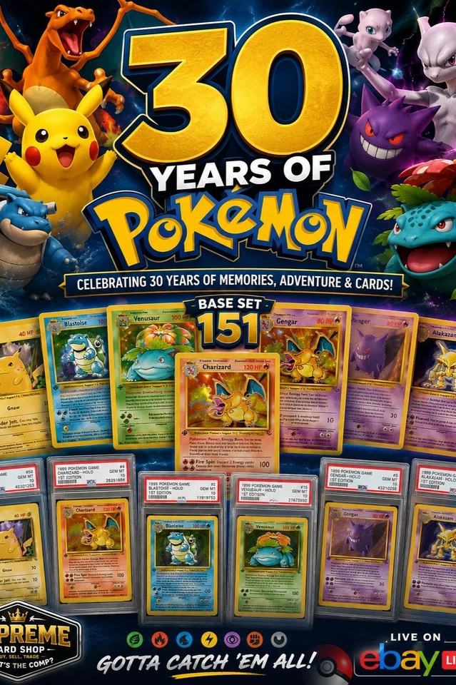 Pokemon 30th Anniversary Saga - Vintage 151 Base Set