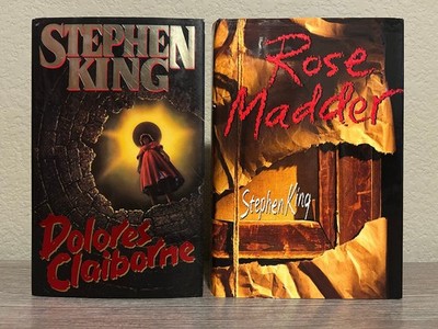 Dolores Claiborne & Rose Madder - Stephen King - True 1st Editions/1st Prints