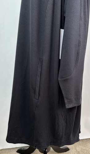 NWT Athleta Balance Sweatshirt Dress Plus 3X 24W 26W Black Zip Pocket Soft - Picture 5 of 10