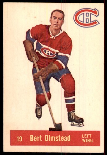 Bert Olmstead #19 1957 Parkhurst card