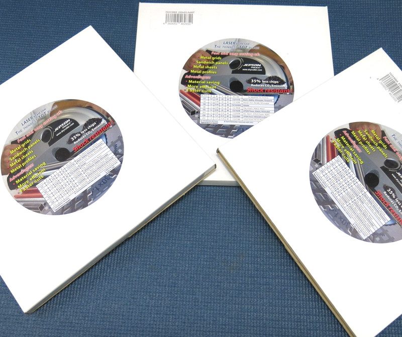 3- 9'' Steel Cutting Carbide Tipped Circular Saw Blade By Jepson. LOT OF 3