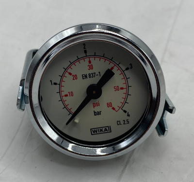 WIKA EN 837-1 Pressure Gauge 0-60PSIG (0-4bar) Class 2.5