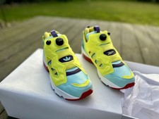 Adidas ZX Fury Reebok Pump – Neon Yellow / Aqua – US 10 / EU 43 – neu –